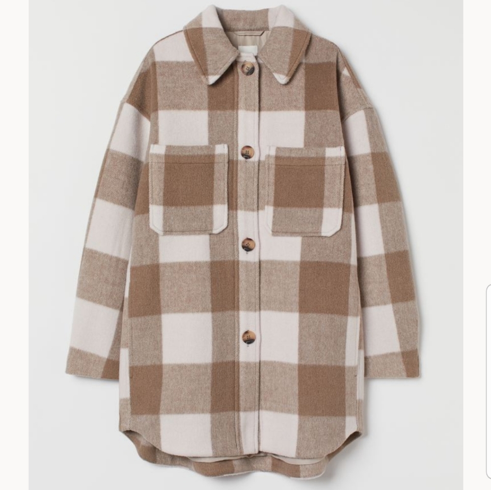 H&M oversize shirt jacket
